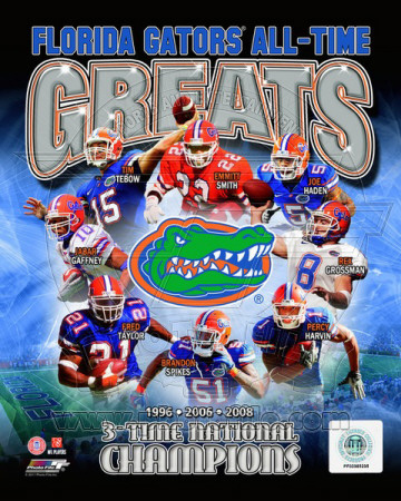 University of Florida Gators All Time Greats Composite