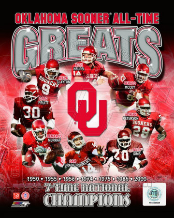 University of Oklahoma Sooners 7-Time National Champions Composite