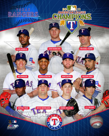Texas Rangers 2011 American League Champions Composite