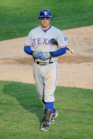 Texas Rangers v Detroit Tigers - Playoffs Game Five, Detroit, MI - October 13: Ian Kinsler Poster