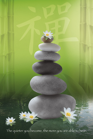 Zen-Pebbles Poster