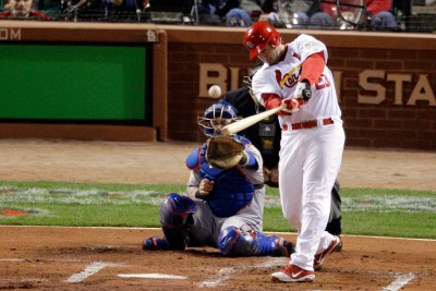 2011 World Series Game 7 - Rangers v Cardinals, St Louis, MO - October 28: David Freese Poster