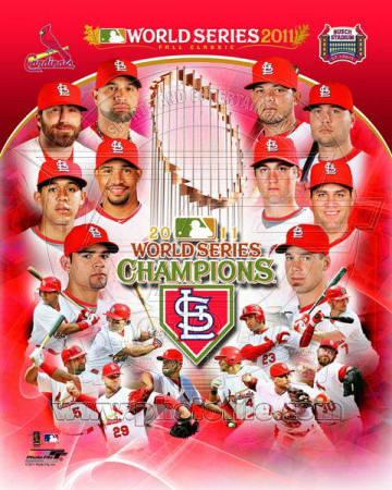 St. Louis Cardinals 2011 World Series Champions Composite Poster