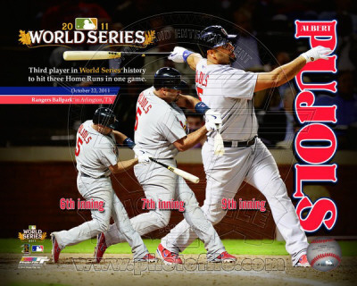 Albert Pujols 3 Home Runs World Series Composite (#24) Poster