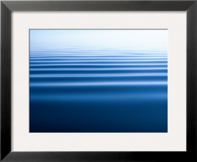 Small Gentle Ripples Move Across the Calm Surface of the Arctic Ocean