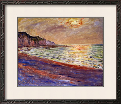 Beach at Pourville, Sunset, 1882