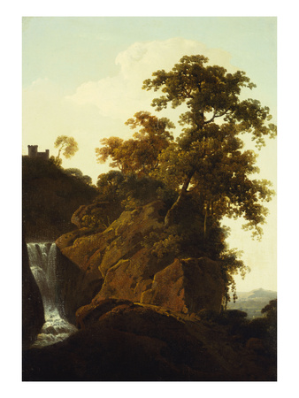 Rocky Landscape with a Waterfall