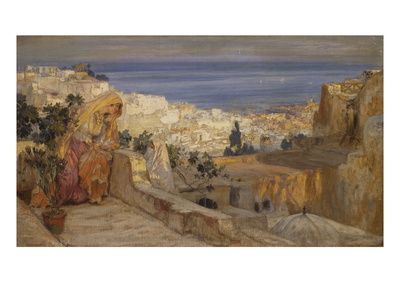 Arab Woman on a Rooftop, Algiers Beyond