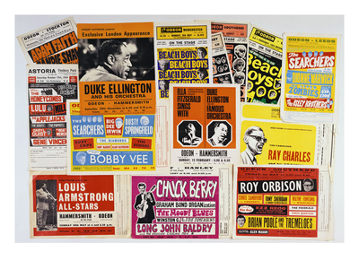 Collection of 1960's Odeon Concert Hall Bills, Including the Beach Boys, Duke Ellington, Ella? - Buy this art print at AllPosters.com