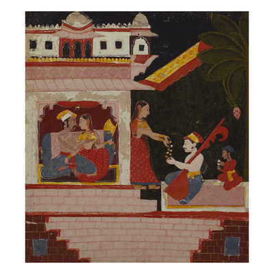 Pancham Ragini - a Handmaiden of an Enamoured Couple Rewards a Musician