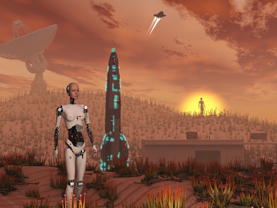 An Area known as Area 51 Testing Out Alien Botany in Desert Conditions