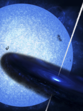 Artist`s Concept of Cygnus X-1, a Luminous X-Ray Source in the Constellation Cygnus