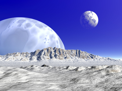Artist's Concept of an Alien Planetary System Photographic Print