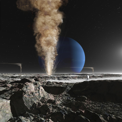 An Astronaut Observes the Ruption of One of Triton