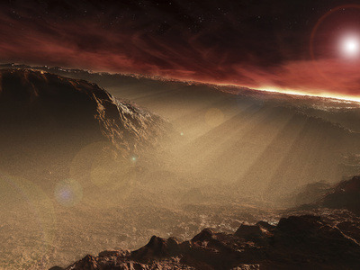 Buy The Sun Rises over Gale Crater, Mars at AllPosters.com
