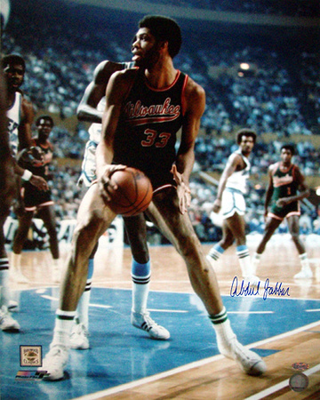 Buy Kareem Abdul-Jabbar Autographed Bucks Vs. Braves Photograph at AllPosters.com