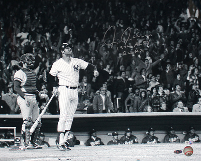 Chris Chambliss Autographed "76 ALCS GWHR" ALCS Game Winner HR Horizontal Photograph