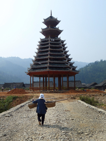 Buy A Drum Tower under Construction at AllPosters.com