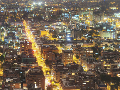 Buy Detail Night Photograph of Bogota, Columbia at AllPosters.com