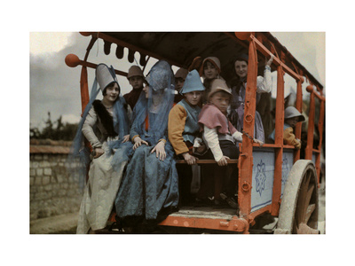 Buy Festival Goers Travel in Cart Like the One Joan Road in to Her Death at AllPosters.com
