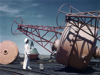 Buy A Naval Officer Inspects a Buoy at AllPosters.com