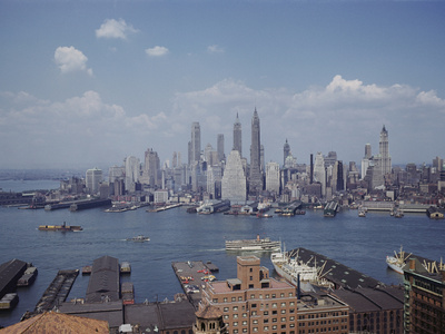 Buy New York City - Lower Manhattan from Roof of Brooklyn's St. George Hotel at AllPosters.com