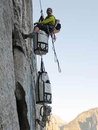 Buy A Photo Assistant Rappels into Place on El Capitan at AllPosters.com