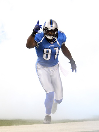 Buy Vikings Lions Football: Detroit, MI - Calvin Johnson at AllPosters.com