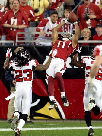 Buy Cardinals Falcons Football: Glendale, ARIZONA - Larry Fitzgerald at AllPosters.com