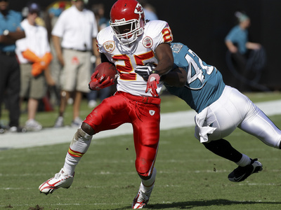 Buy Chiefs Jaguars Football: Jacksonville, FL - Jamaal Charles at AllPosters.com