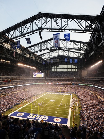 Colts New Stadium Football: Indianapolis, INDIANA - Lucas Oil Stadium Poster