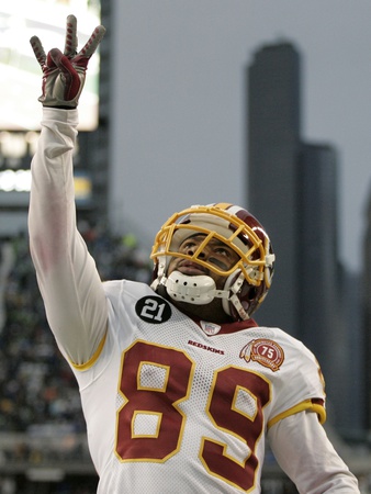 Buy Redskins Seahawks Football: Seattle, WASHINGTON - Santana Moss at AllPosters.com