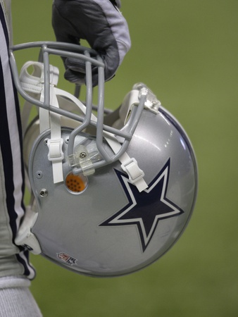 Cowboys Camp Football: San Antonio, TEXAS - A Dallas Cowboys Helmet Poster