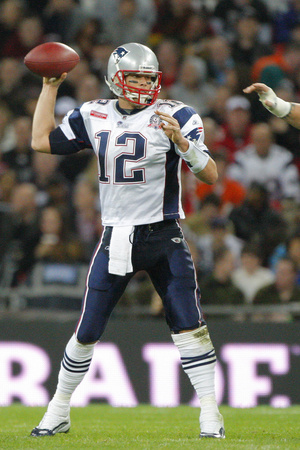 Buy Britain Patriots Buccaneers Football: London,  - Tom Brady at AllPosters.com