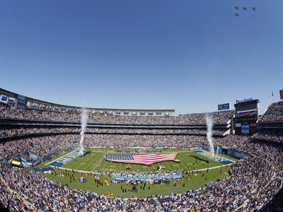 Ravens Chargers Football: San Diego, CALIFORNIA - Qualcomm Stadium