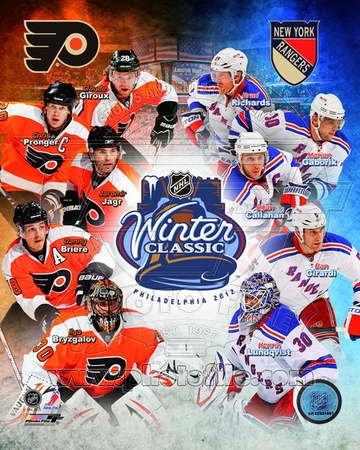 Buy 2012 NHL Winter Classic Composite - Flyers/Rangers Match Up at AllPosters.com