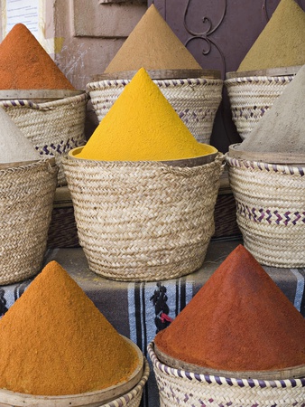 Baskets of Spices for Sale