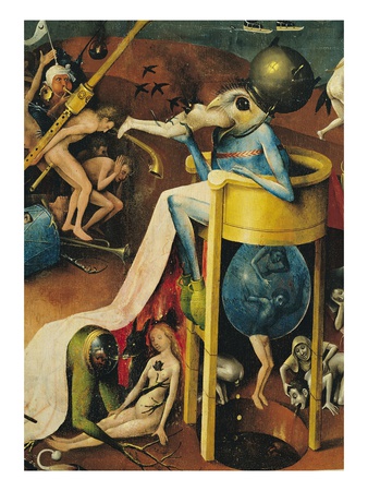 Detail of Hell (Right Panel) from The Garden of Earthly Delights
