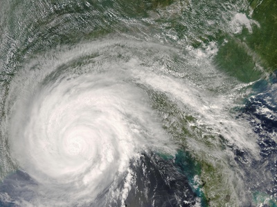 Hurricane Gustav Making Landfall on Louisiana Coastline