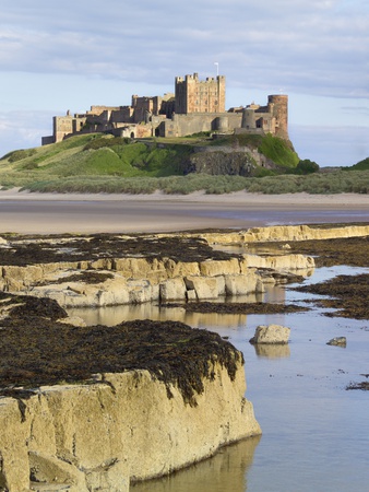 Bamburgh Castle on the Beach