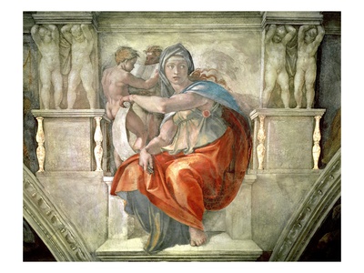 Delphic Sibyl by Michelangelo
