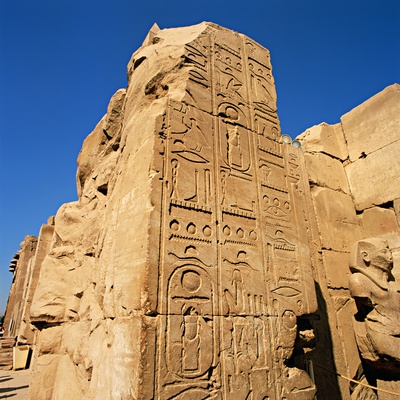 Hieroglyphics at Temple of Karnak