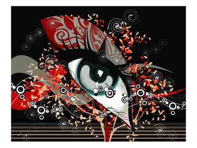 Abstract Design around Woman