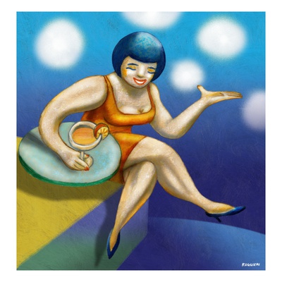 Woman Having a Cocktail