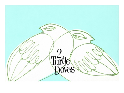 Two White Turtle Doves