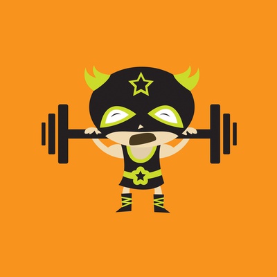 El Frijole Lifting Weights