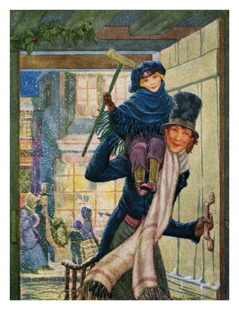 Bob Cratchet and Tiny Tim