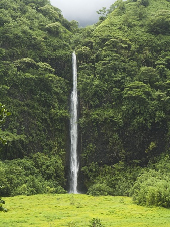 Buy Vaihaiuru waterfall in Papenoo Valley at AllPosters.com