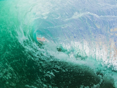 Shorebreak wave Poster