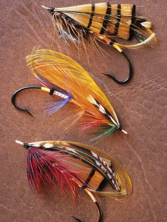 Flyfishing: Full Dressed Atlantic Salmon Flies, Canada.